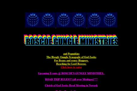 Screen shot of website created on Triplod.com